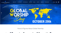Desktop Screenshot of globalworshipday.org